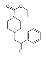 ethyl 4-phenacylpiperazine-1-carboxylate Structure