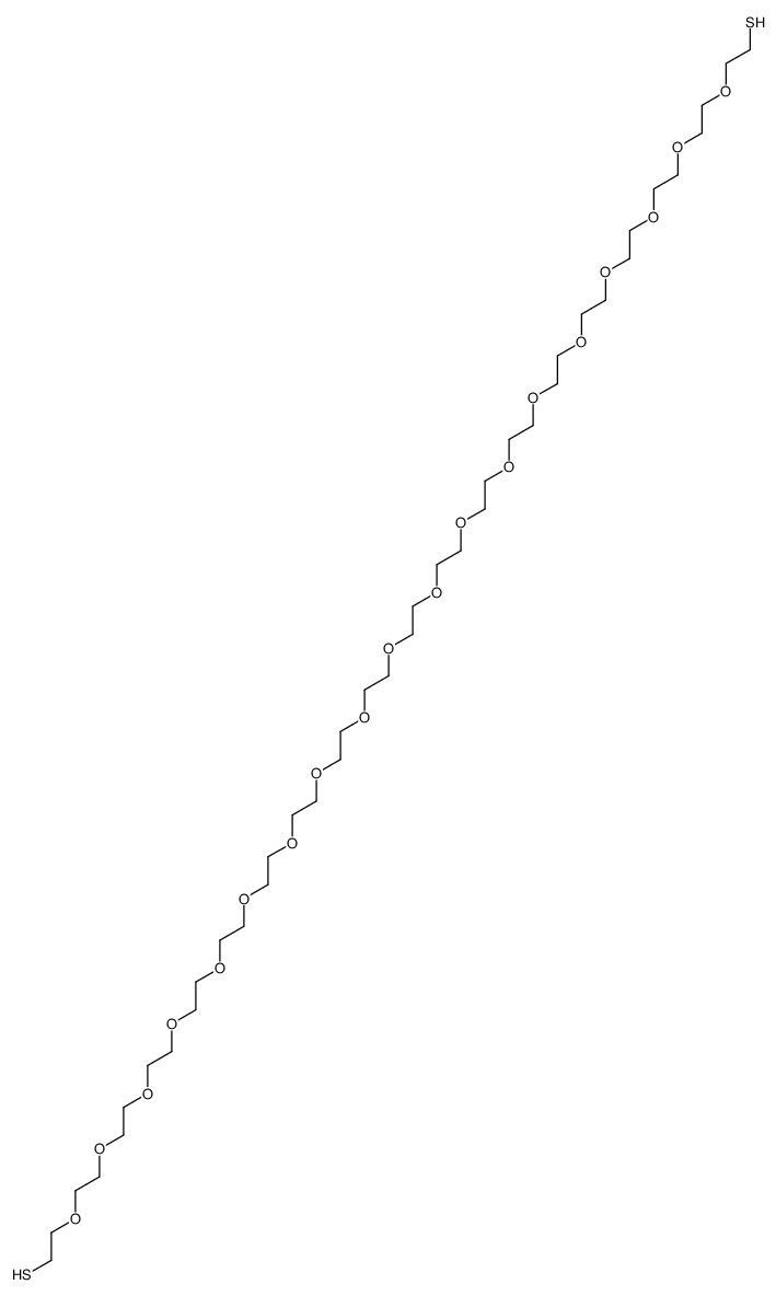 2-[2-[2-[2-[2-[2-[2-[2-[2-[2-[2-[2-[2-[2-[2-[2-[2-[2-[2-(2-sulfanylethoxy)ethoxy]ethoxy]ethoxy]ethoxy]ethoxy]ethoxy]ethoxy]ethoxy]ethoxy]ethoxy]ethoxy]ethoxy]ethoxy]ethoxy]ethoxy]ethoxy]ethoxy]ethoxy]ethanethiol Structure