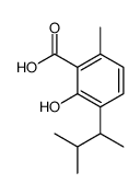 2-hydroxy-6-methyl-3-(3-methylbutan-2-yl)benzoic acid Structure