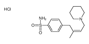 4-[(E)-2-methyl-4-piperidin-1-ylbut-2-enyl]benzenesulfonamide,hydrochloride结构式