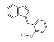 1H-Indene,1-[(2-methoxyphenyl)methylene]-结构式