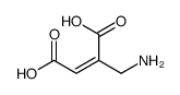 2-(aminomethyl)but-2-enedioic acid结构式