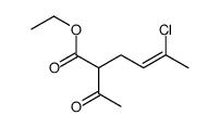 ethyl 2-acetyl-5-chlorohex-4-enoate Structure