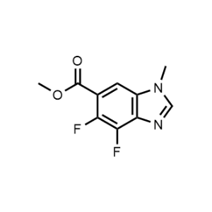 Methyl 4,5-difluoro-1-methyl-1H-benzo[d]imidazole-6-carboxylate Structure