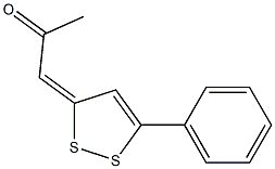 1-(5-Phenyl-3H-1,2-dithiol-3-ylidene)-2-propanone structure