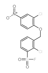 Benzenesulfonylfluoride, 2-chloro-3-[(2-chloro-4-nitrophenoxy)methyl]- picture