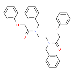 N,N'-1,2-Ethanediylbis(N-benzyl-2-phenoxyacetamide)结构式