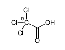 Trichloroacetic-2-13C acid结构式