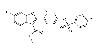 Methyl 6-hydroxy-2-[2-hydroxy-4-(tosyloxy)phenyl]benzo[b]furan-3-carboxylate Structure