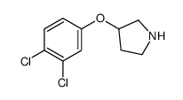 3-(3,4-Dichlorophenoxy)pyrrolidine结构式