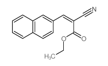 2-Propenoic acid,2-cyano-3-(2-naphthalenyl)-, ethyl ester结构式