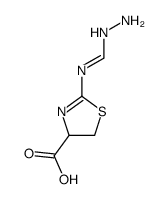4-Thiazolecarboxylicacid,2-[(aminoiminomethyl)amino]-4,5-dihydro-(9CI)结构式