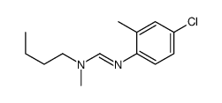 N1-Butyl-N2-(4-chloro-2-methylphenyl)-N1-methylformamidine结构式