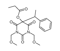 [1,3-bis(methoxymethyl)-2,4,6-trioxo-5-(1-phenylethyl)-1,3-diazinan-5- yl] propanoate picture