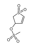 3-methanesulfonyloxy-2,3-dihydro-thiophene 1,1-dioxide Structure