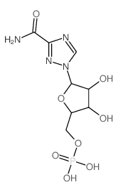 [(2R,3R,4R,5R)-5-(3-carbamoyl-1,2,4-triazol-1-yl)-3,4-dihydroxy-oxolan-2-yl]methoxyphosphonic acid picture