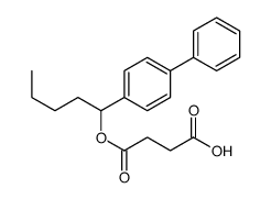 4-oxo-4-[1-(4-phenylphenyl)pentoxy]butanoic acid Structure