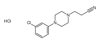 4-(3-chlorophenyl)piperazine-1-propiononitrile monohydrochloride picture