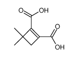 3,3-dimethyl-cyclobut-1-ene-1,2-dicarboxylic acid结构式