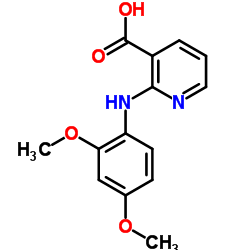 2-[(2,4-Dimethoxyphenyl)amino]nicotinic acid结构式