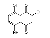 1,4-Naphthalenedione, 5-amino-2,8-dihydroxy- (9CI)结构式