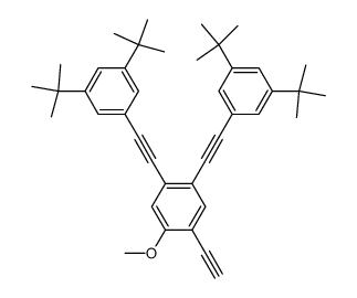 1,2-Bis-(3,5-di-tert-butyl-phenylethynyl)-4-ethynyl-5-methoxy-benzene结构式