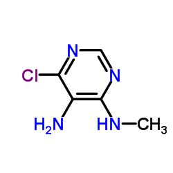 6-Chloro-N4-methyl-4,5-pyrimidinediamine structure