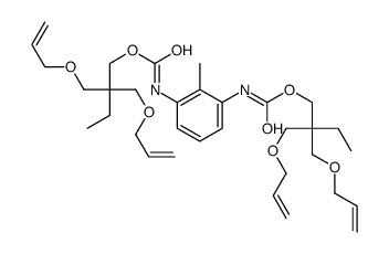 2,2-bis(prop-2-enoxymethyl)butyl N-[3-[2,2-bis(prop-2-enoxymethyl)butoxycarbonylamino]-2-methylphenyl]carbamate结构式