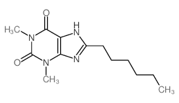 1H-Purine-2,6-dione, 8-hexyl-3,7-dihydro-1,3-dimethyl- (9CI) picture