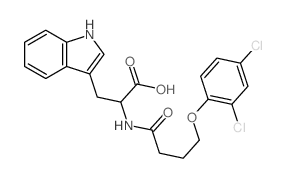 Tryptophan,N-[4-(2,4-dichlorophenoxy)butyryl]-, D- (8CI) Structure