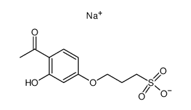 1-<2-Hydroxy-4-(3sulfo-1propyloxyphenyl)>ethanon-Na结构式