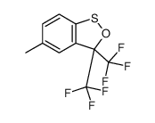 5-methyl-3,3-bis(trifluoromethyl)-2,1-benzoxathiole Structure