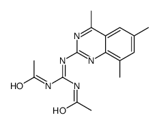 N-[N'-acetyl-N-(4,6,8-trimethylquinazolin-2-yl)carbamimidoyl]acetamide结构式