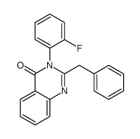 2-benzyl-3-(2-fluorophenyl)quinazolin-4-one结构式