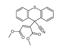 Dimethyl (9-cyanothioxanthen-9-yl)maleate结构式