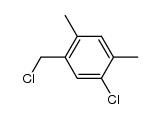 5-chloro-1-chloromethyl-2,4-dimethylbenzene Structure