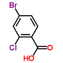 4-Bromo-2-chlorobenzoic acid structure