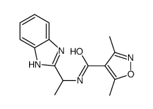 4-Isoxazolecarboxamide,N-[1-(1H-benzimidazol-2-yl)ethyl]-3,5-dimethyl-(9CI) picture