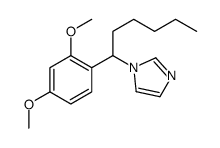 1-[1-(2,4-dimethoxyphenyl)hexyl]imidazole结构式