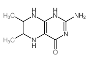 2-amino-6,7-dimethyl-5,6,7,8-tetrahydro-1H-pteridin-4-one structure