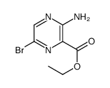 Pyrazinecarboxylic acid, 3-amino-6-bromo-, ethyl ester structure