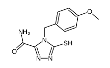 4-(4-methoxy-benzyl)-5-thioxo-4,5-dihydro-1H-[1,2,4]triazole-3-carboxylic acid amide Structure