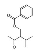 (2-acetyl-3-methylbut-3-enyl) benzoate Structure