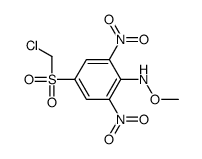 4-(chloromethylsulfonyl)-N-methoxy-2,6-dinitroaniline Structure