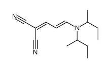 2-[3-[di(butan-2-yl)amino]prop-2-enylidene]propanedinitrile Structure