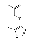 2-methyl-3-(2-methylprop-2-enylsulfanyl)furan结构式