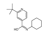 4-Pyridinecarboxamide,N-cyclohexyl-2-(1,1-dimethylethyl)-(9CI) Structure