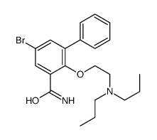 5-bromo-2-[2-(dipropylamino)ethoxy]-3-phenylbenzamide Structure