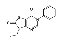 3-ethyl-6-phenyl-2-sulfanylidene-[1,3]thiazolo[4,5-d]pyrimidin-7-one Structure