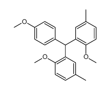 1-methoxy-2-[(2-methoxy-5-methylphenyl)-(4-methoxyphenyl)methyl]-4-methylbenzene结构式